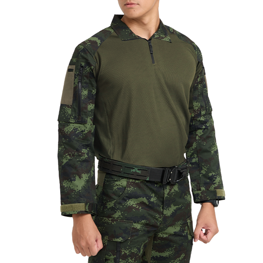 เสื้อทหาร Valor PX - Native Combat Shirt เสื้อคอมแบทลายพราง ทหารบก