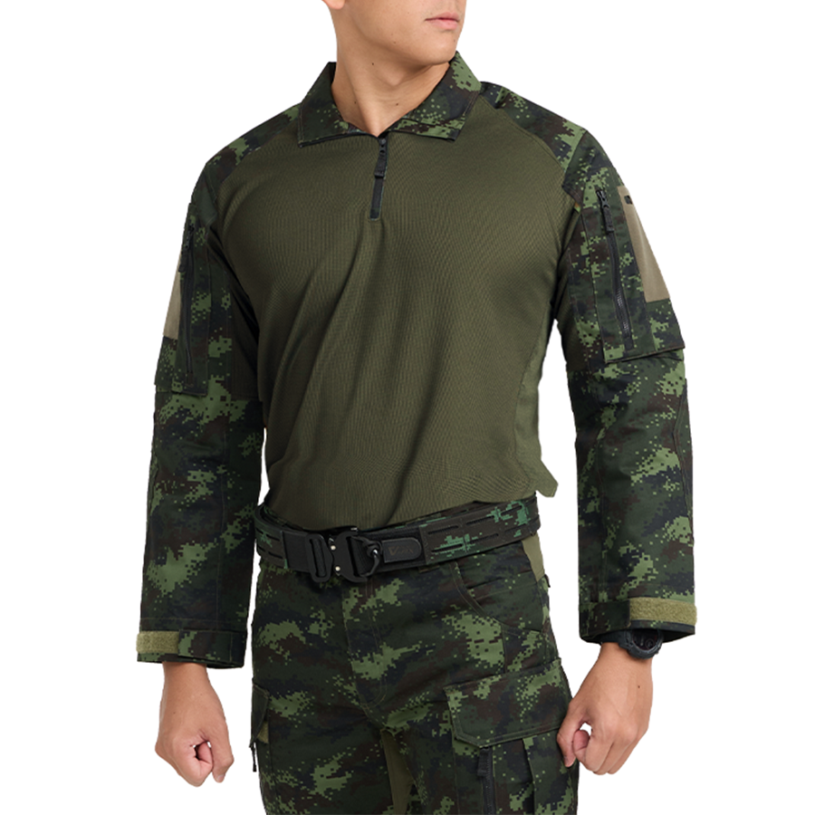 เสื้อทหาร Valor PX - Native Combat Shirt เสื้อคอมแบทลายพราง ทหารบก