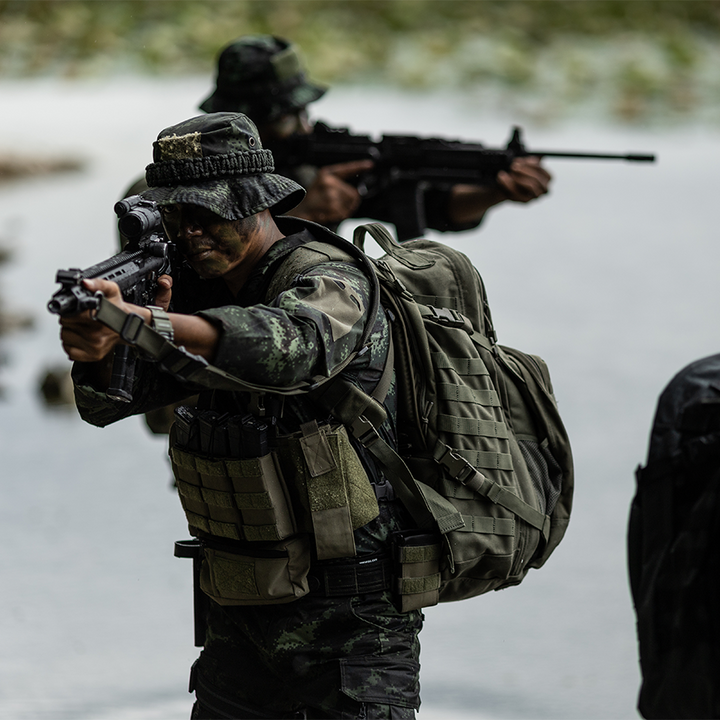 เสื้อทหาร Valor PX - Native Combat Shirt เสื้อคอมแบทลายพราง ทหารบก