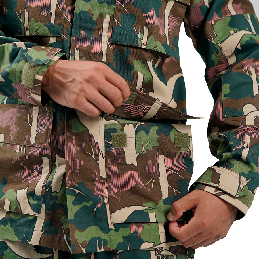 เสื้อทหาร VALOR PX - Native BDU Shirt เสื้อลายพราง กรมอุทยานแห่งชาติ สัตว์ป่า และพันธุ์พืช