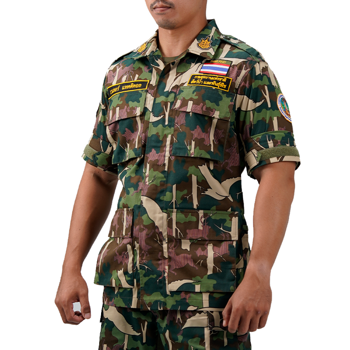 เสื้อทหาร VALOR PX - Native BDU Shirt เสื้อลายพราง กรมอุทยานแห่งชาติ สัตว์ป่า และพันธุ์พืช