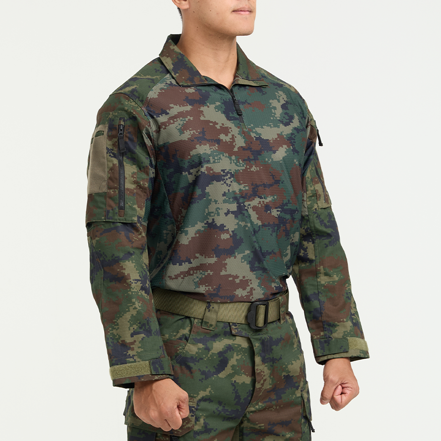 เสื้อทหาร VALOR PX - Native Combat Shirt เสื้อคอมแบทลายพราง ทหารเรือ