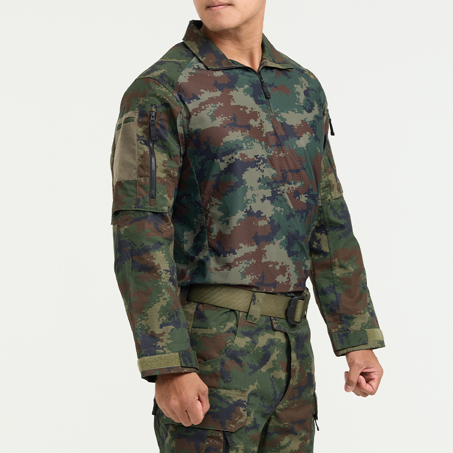 เสื้อทหาร VALOR PX - Native Combat Shirt เสื้อคอมแบทลายพราง ทหารเรือ
