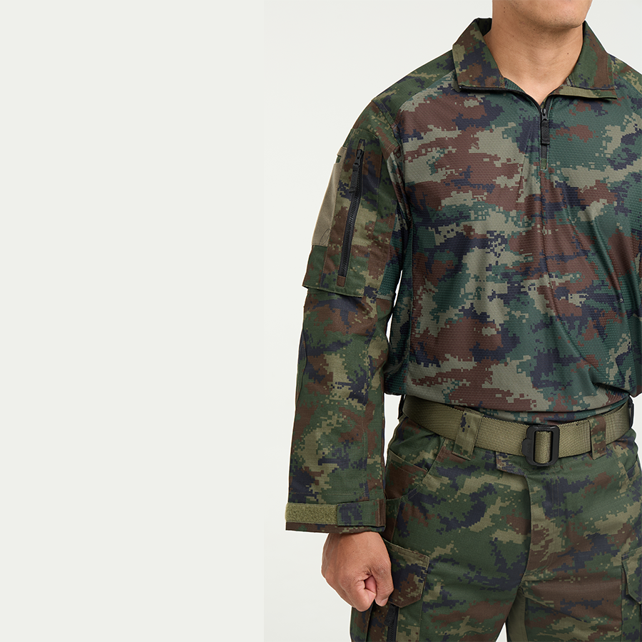 เสื้อทหาร VALOR PX - Native Combat Shirt เสื้อคอมแบทลายพราง ทหารเรือ