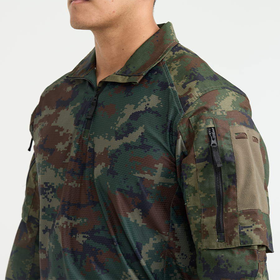 เสื้อทหาร VALOR PX - Native Combat Shirt เสื้อคอมแบทลายพราง ทหารเรือ