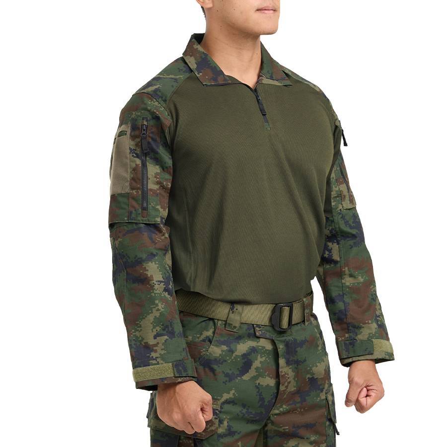 เสื้อทหาร VALOR PX - Native Combat Shirt เสื้อคอมแบทลายพราง ทหารเรือ