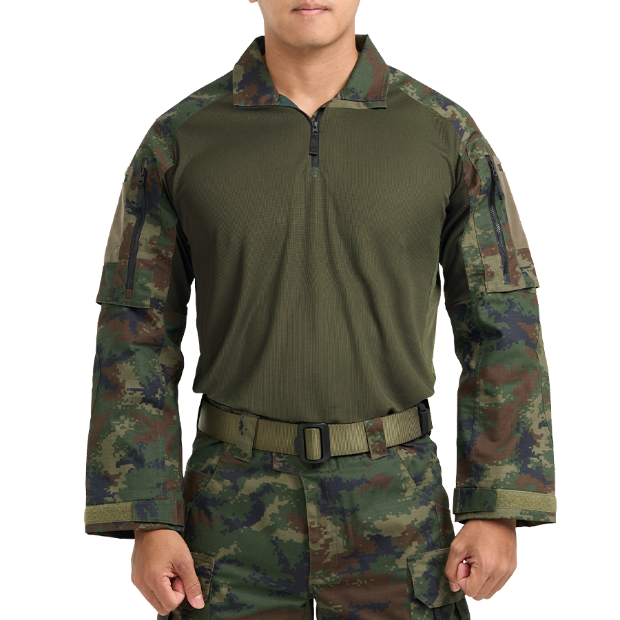 เสื้อทหาร VALOR PX - Native Combat Shirt เสื้อคอมแบทลายพราง ทหารเรือ