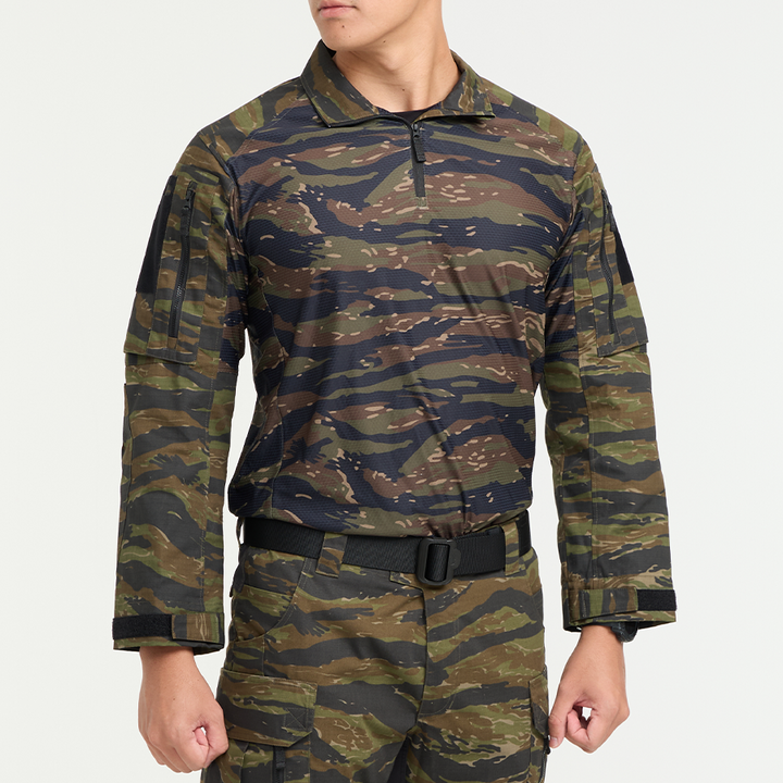 เสื้อทหาร Valor PX - Native Combat Shirt [Tiger Stripe] เสื้อคอมแบท ตำรวจพลร่ม