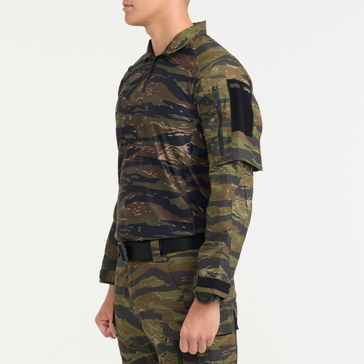 เสื้อทหาร Valor PX - Native Combat Shirt [Tiger Stripe] เสื้อคอมแบท ตำรวจพลร่ม