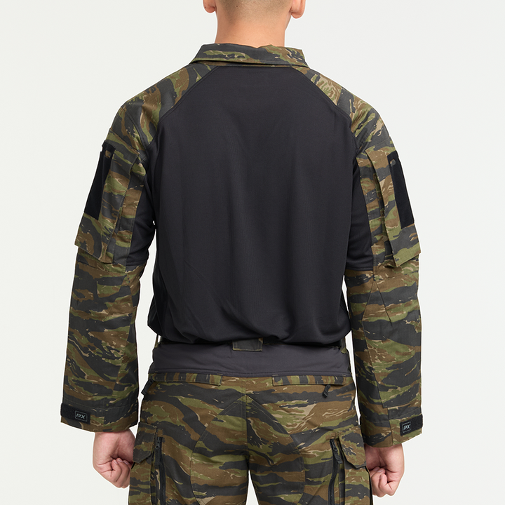 เสื้อทหาร Valor PX - Native Combat Shirt [Tiger Stripe] เสื้อคอมแบท ตำรวจพลร่ม