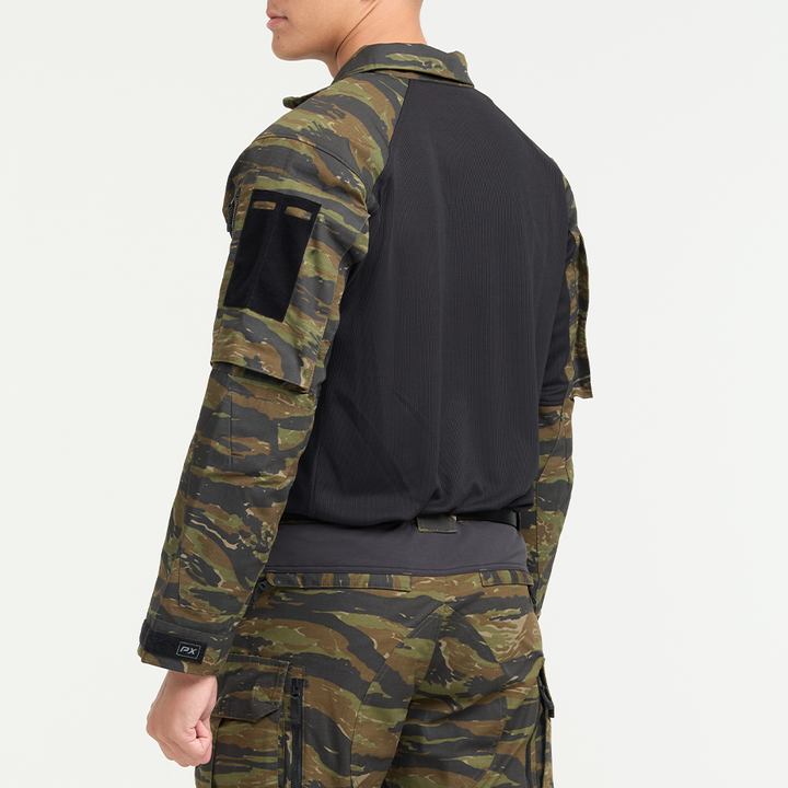 เสื้อทหาร Valor PX - Native Combat Shirt [Tiger Stripe] เสื้อคอมแบท ตำรวจพลร่ม