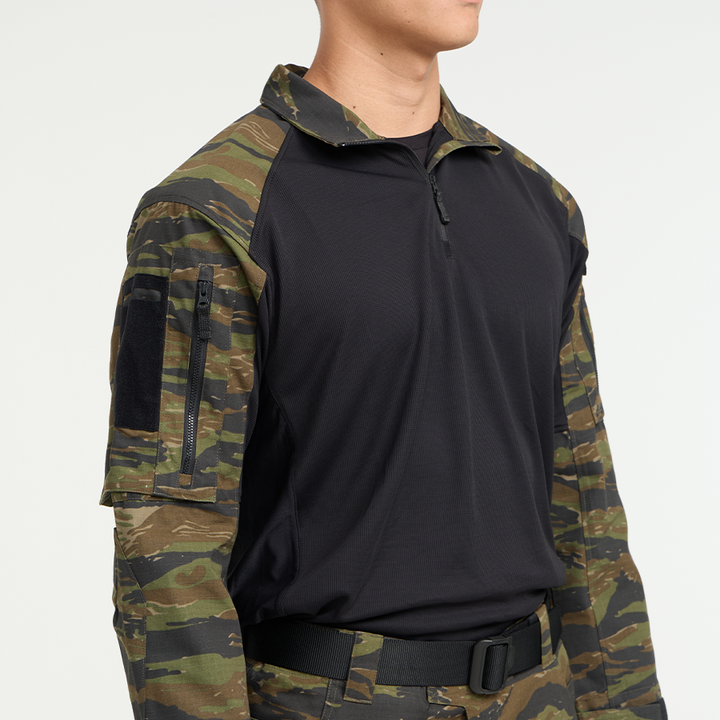 เสื้อทหาร Valor PX - Native Combat Shirt [Tiger Stripe] เสื้อคอมแบท ตำรวจพลร่ม