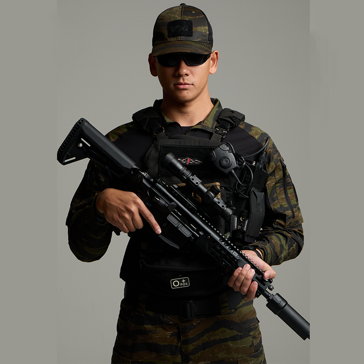 เสื้อทหาร Valor PX - Native Combat Shirt [Tiger Stripe] เสื้อคอมแบท ตำรวจพลร่ม