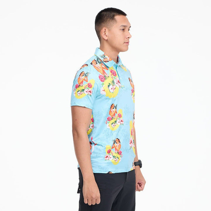 VALOR PX - Girl Bomb Polo Hawaii Shirts