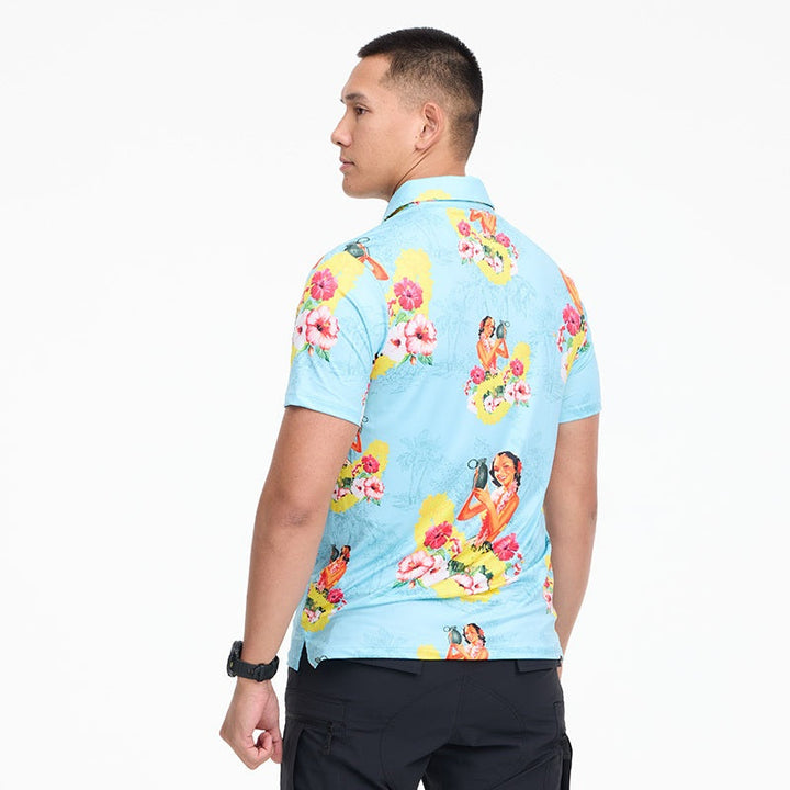VALOR PX - Girl Bomb Polo Hawaii Shirts