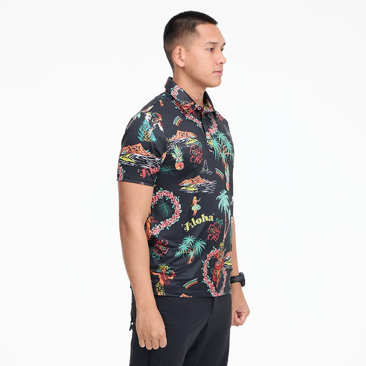 VALOR PX - Aloha Vibe Polo Hawaii Shirts