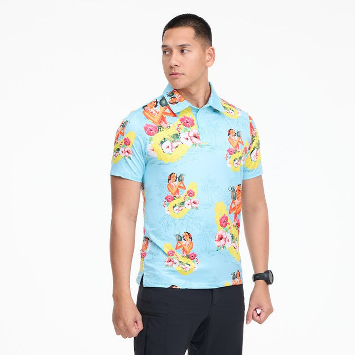 VALOR PX - Girl Bomb Polo Hawaii Shirts