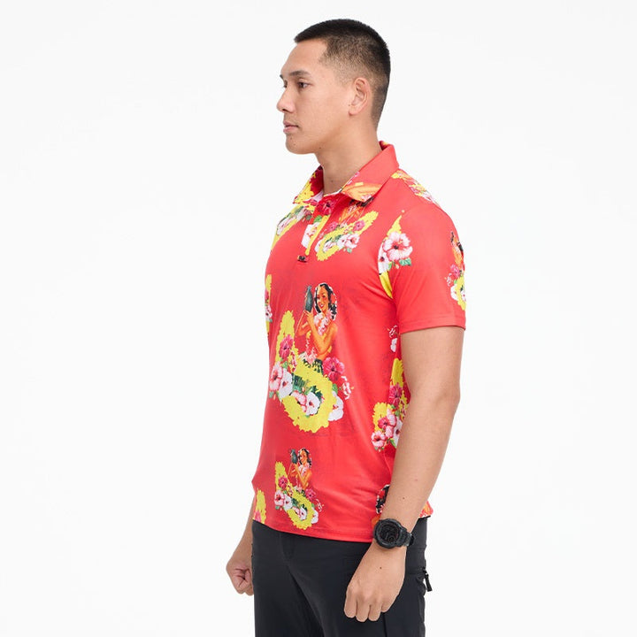 VALOR PX - Girl Bomb Polo Hawaii Shirts