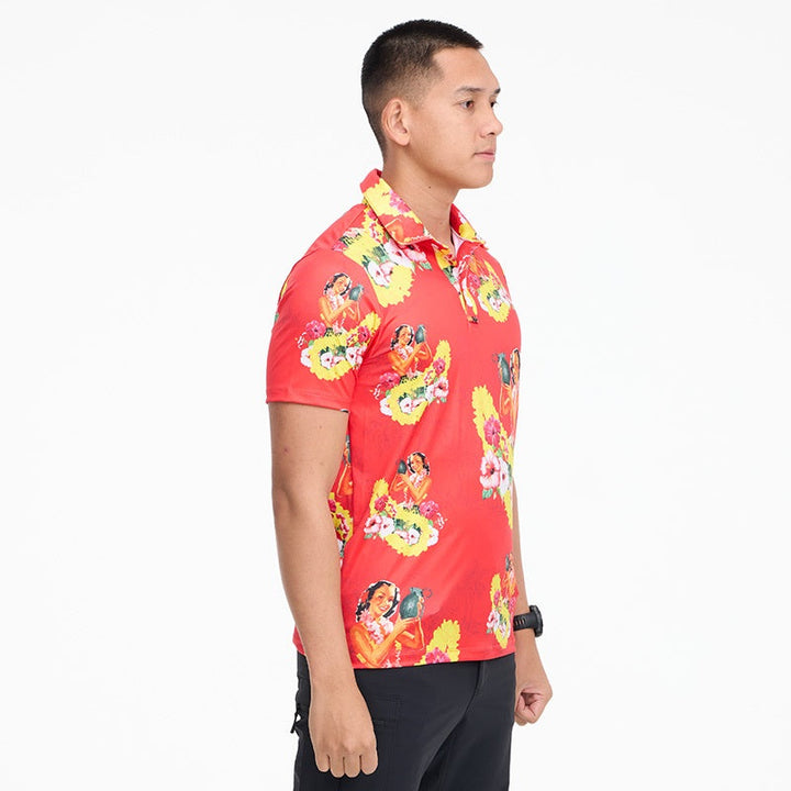 VALOR PX - Girl Bomb Polo Hawaii Shirts