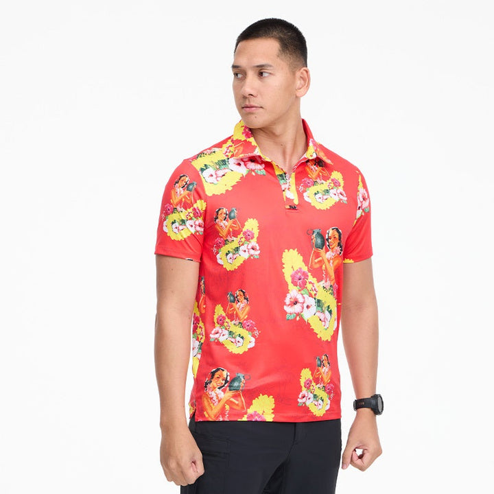 VALOR PX - Girl Bomb Polo Hawaii Shirts